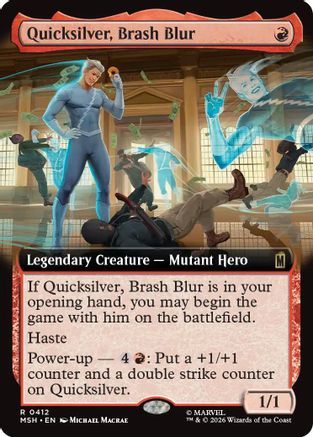 Quicksilver, Brash Blur (MSH-412) [Marvel Super Heroes] MTG Single Wizards of the Coast
