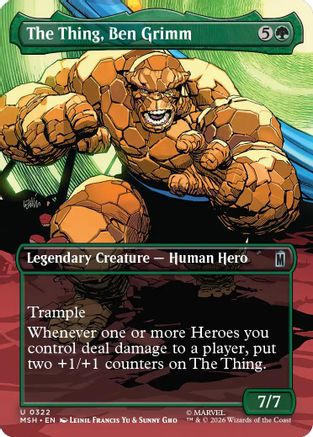 The Thing, Ben Grimm (MSH-322) [Marvel Super Heroes] MTG Single Wizards of the Coast