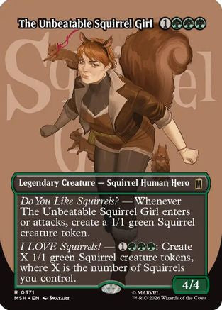 The Unbeatable Squirrel Girl (MSH-371) [Marvel Super Heroes] Foil MTG Single Wizards of the Coast