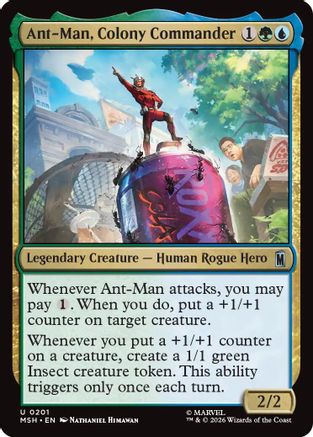 Ant-Man, Colony Commander (MSH-201) [Marvel Super Heroes] MTG Single Wizards of the Coast