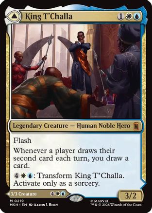 King T'Challa (MSH-219) [Marvel Super Heroes] MTG Single Wizards of the Coast