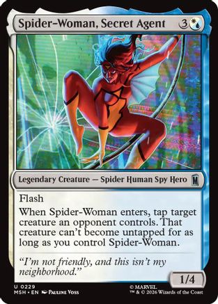 Spider-Woman, Secret Agent (MSH-229) [Marvel Super Heroes] Foil MTG Single Wizards of the Coast