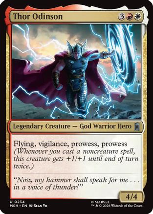 Thor Odinson (MSH-234) [Marvel Super Heroes] Foil MTG Single Wizards of the Coast