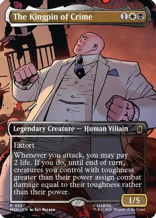 The Kingpin of Crime (0327) (MSH-327) [Marvel Super Heroes] Foil MTG Single Wizards of the Coast