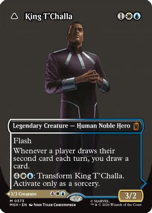 King T'Challa (0373) (MSH-373) [Marvel Super Heroes] MTG Single Wizards of the Coast