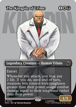 The Kingpin of Crime (0374) (MSH-374) [Marvel Super Heroes] Foil MTG Single Wizards of the Coast