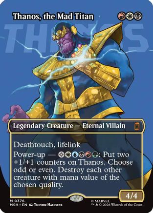 Thanos, the Mad Titan (0367) (MSH-376) [Marvel Super Heroes] Foil MTG Single Wizards of the Coast