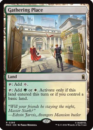 Gathering Place (MSH-266) [Marvel Super Heroes] MTG Single Wizards of the Coast