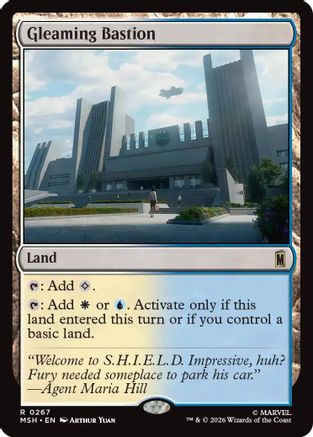 Gleaming Bastion (MSH-267) [Marvel Super Heroes] MTG Single Wizards of the Coast
