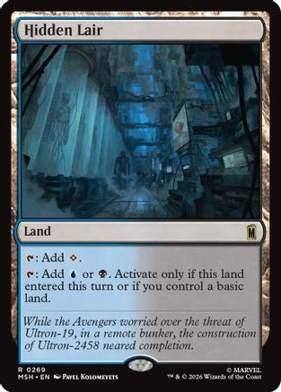 Hidden Lair (MSH-269) [Marvel Super Heroes] Foil MTG Single Wizards of the Coast