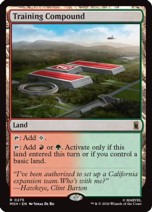 Training Compound (MSH-275) [Marvel Super Heroes] MTG Single Wizards of the Coast