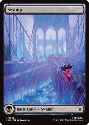 Swamp (0282) (MSH-282) [Marvel Super Heroes] MTG Single Wizards of the Coast