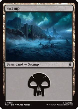 Swamp (0292) (MSH-292) [Marvel Super Heroes] MTG Single Wizards of the Coast