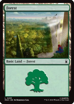 Forest (0295) (MSH-295) [Marvel Super Heroes] MTG Single Wizards of the Coast
