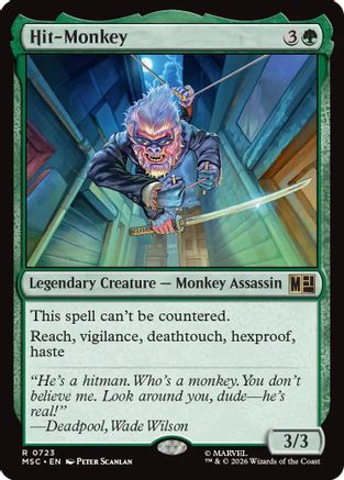 Hit-Monkey (MSC-723) [Commander: Marvel Super Heroes] Foil MTG Single Wizards of the Coast