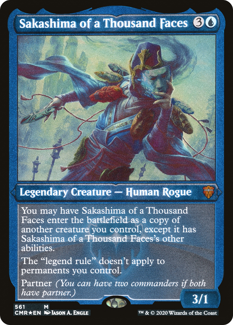 Sakashima of a Thousand Faces (Foil Etched) (CMR-561) [Commander Legends] Foil MTG Single Wizards of the Coast