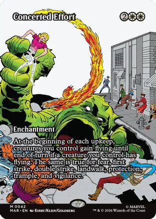 Concerted Effort (MAR-042) [Marvel Universe Eternal-Legal] MTG Single Wizards of the Coast