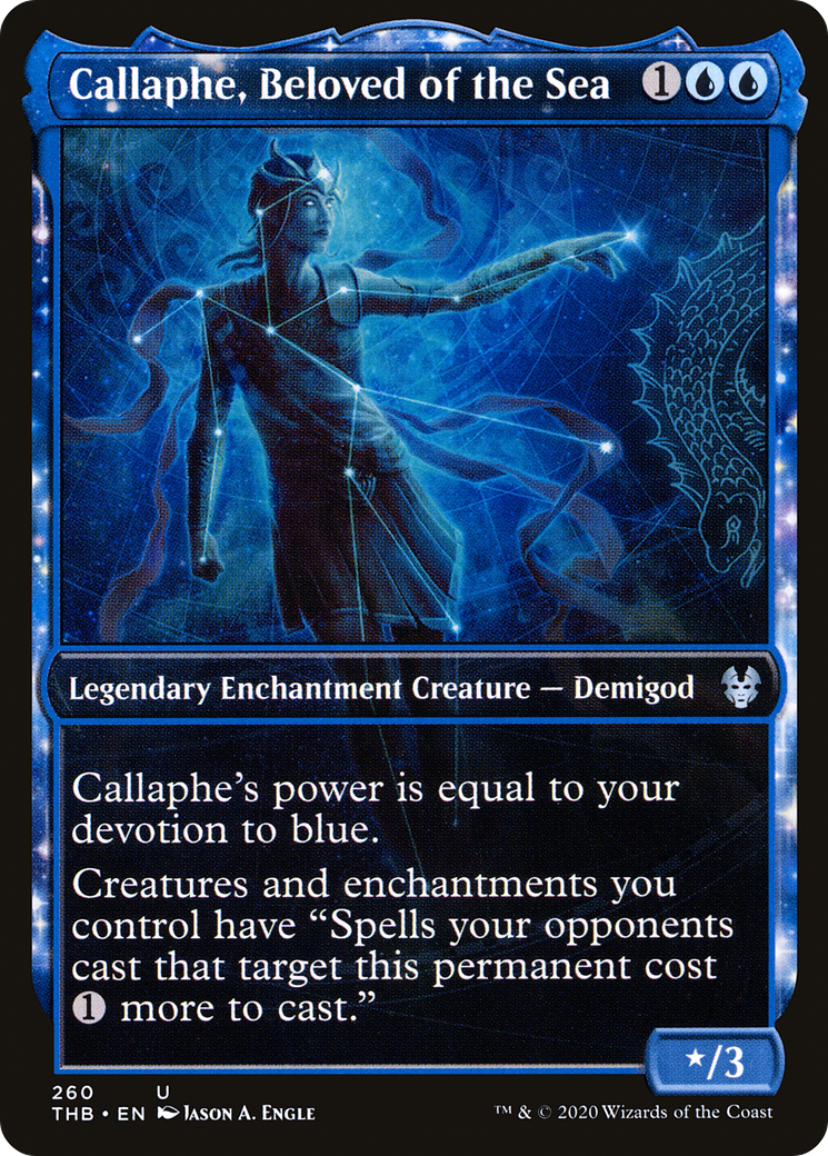 Callaphe, Beloved of the Sea (THB-260) [Theros Beyond Death] (Showcase) MTG Single Wizards of the Coast