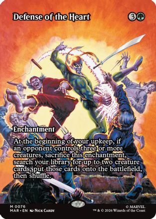Defense of the Heart (MAR-076) [Marvel Universe Eternal-Legal] MTG Single Wizards of the Coast