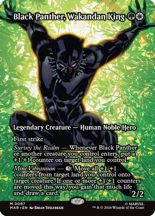 Black Panther, Wakandan King (MAR-087) [Marvel Universe Eternal-Legal] MTG Single Wizards of the Coast