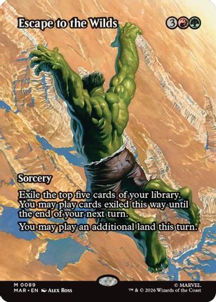 Escape to the Wilds (MAR-089) [Marvel Universe Eternal-Legal] MTG Single Wizards of the Coast