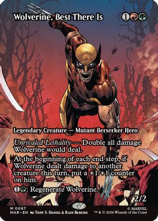 Wolverine, Best There Is (MAR-097) [Marvel Universe Eternal-Legal] Foil MTG Single Wizards of the Coast