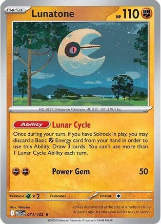 Lunatone (Non-Holo) 74/132 [Misc: Deck Exclusives] Pokemon Single Pokémon