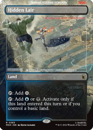 Hidden Lair (MSH-383) [Marvel Super Heroes] MTG Single Wizards of the Coast