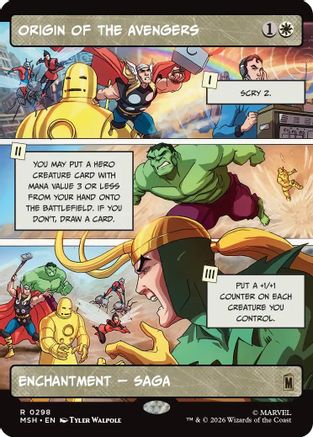 Origin of the Avengers (MSH-298) [Marvel Super Heroes] MTG Single Wizards of the Coast