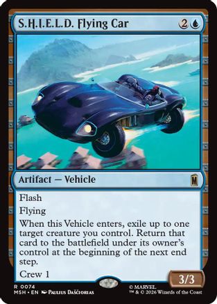 S.H.I.E.L.D. Flying Car (MSH-074) [Marvel Super Heroes] MTG Single Wizards of the Coast