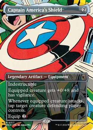 Captain America's Shield (0317) (MSH-317) [Marvel Super Heroes] MTG Single Wizards of the Coast