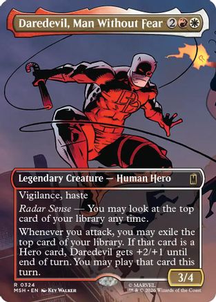 Daredevil, Man Without Fear (0324) (MSH-324) [Marvel Super Heroes] MTG Single Wizards of the Coast