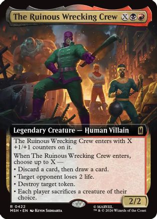 The Ruinous Wrecking Crew (MSH-422) [Marvel Super Heroes] Foil MTG Single Wizards of the Coast