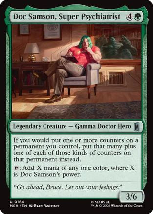 Doc Samson, Super Psychiatrist (MSH-164) [Marvel Super Heroes] Foil MTG Single Wizards of the Coast