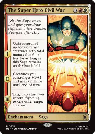The Super Hero Civil War (MSH-231) [Marvel Super Heroes] Foil MTG Single Wizards of the Coast