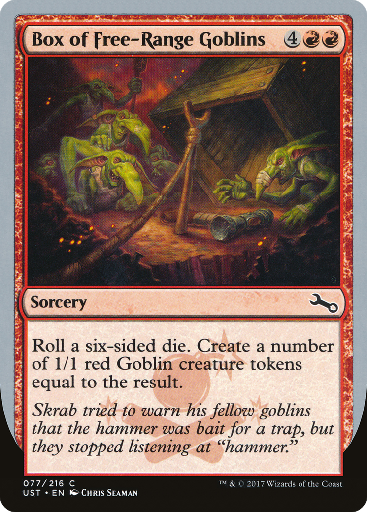 Box of Free-Range Goblins (UST-077) [Unstable] MTG Single Wizards of the Coast