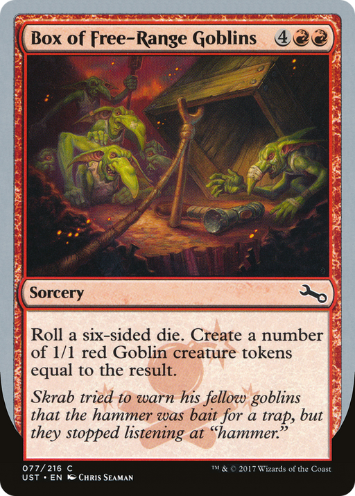 Box of Free-Range Goblins (UST-077) [Unstable] MTG Single Wizards of the Coast