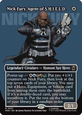 Nick Fury, Agent of S.H.I.E.L.D. (0357) (MSH-357) [Marvel Super Heroes] Foil MTG Single Wizards of the Coast