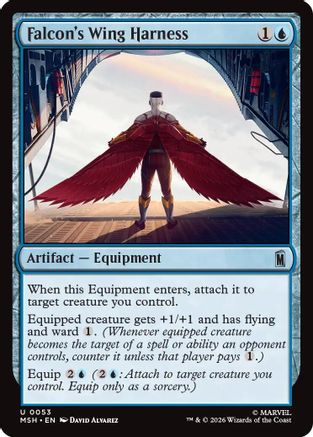 Falcon's Wing Harness (MSH-053) [Marvel Super Heroes] MTG Single Wizards of the Coast