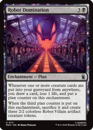 Robot Domination (MSH-111) [Marvel Super Heroes] Foil MTG Single Wizards of the Coast