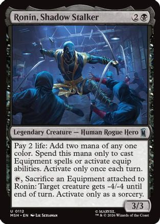 Ronin, Shadow Stalker (MSH-112) [Marvel Super Heroes] MTG Single Wizards of the Coast