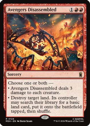 Avengers Disassembled (MSH-124) [Marvel Super Heroes] Foil MTG Single Wizards of the Coast