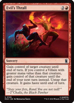 Evil's Thrall (MSH-128) [Marvel Super Heroes] MTG Single Wizards of the Coast