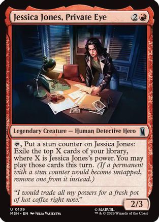 Jessica Jones, Private Eye (MSH-139) [Marvel Super Heroes] MTG Single Wizards of the Coast