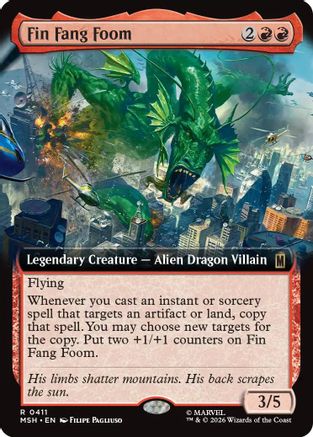 Fin Fang Foom (MSH-411) [Marvel Super Heroes] Foil MTG Single Wizards of the Coast