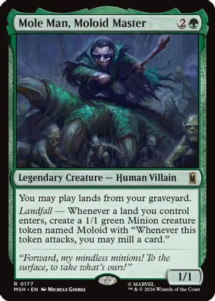 Mole Man, Moloid Master (MSH-177) [Marvel Super Heroes] MTG Single Wizards of the Coast