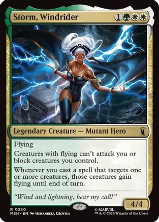 Storm, Windrider (MSH-230) [Marvel Super Heroes] Foil MTG Single Wizards of the Coast