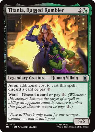 Titania, Rugged Rumbler (MSH-235) [Marvel Super Heroes] MTG Single Wizards of the Coast
