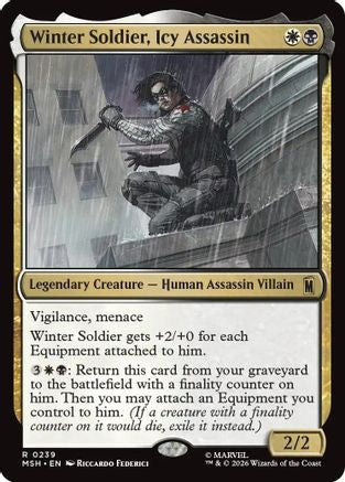 Winter Soldier, Icy Assassin (MSH-239) [Marvel Super Heroes] MTG Single Wizards of the Coast
