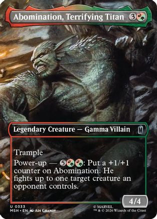 Abomination, Terrifying Titan (MSH-333) [Marvel Super Heroes] MTG Single Wizards of the Coast